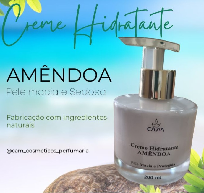 creme hidratante amêndoas